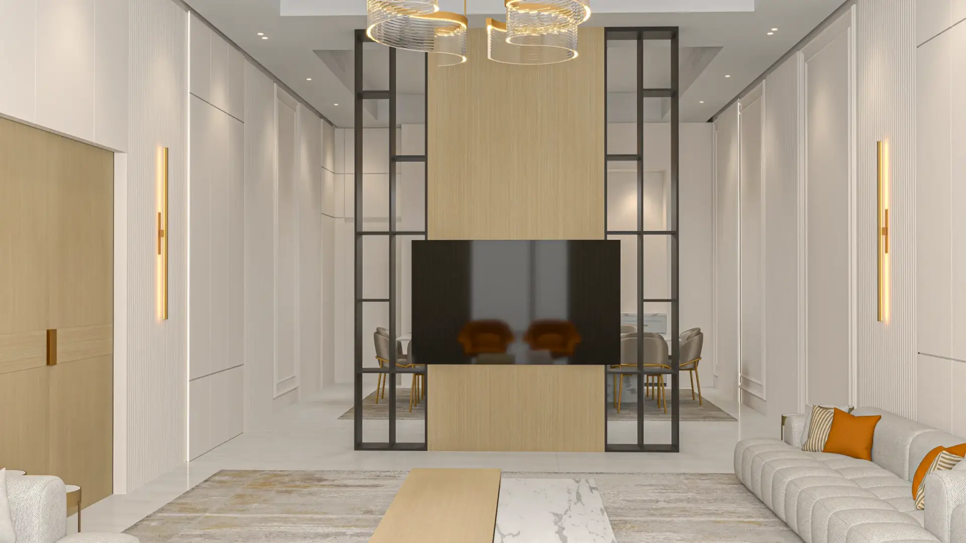 neo classical living room