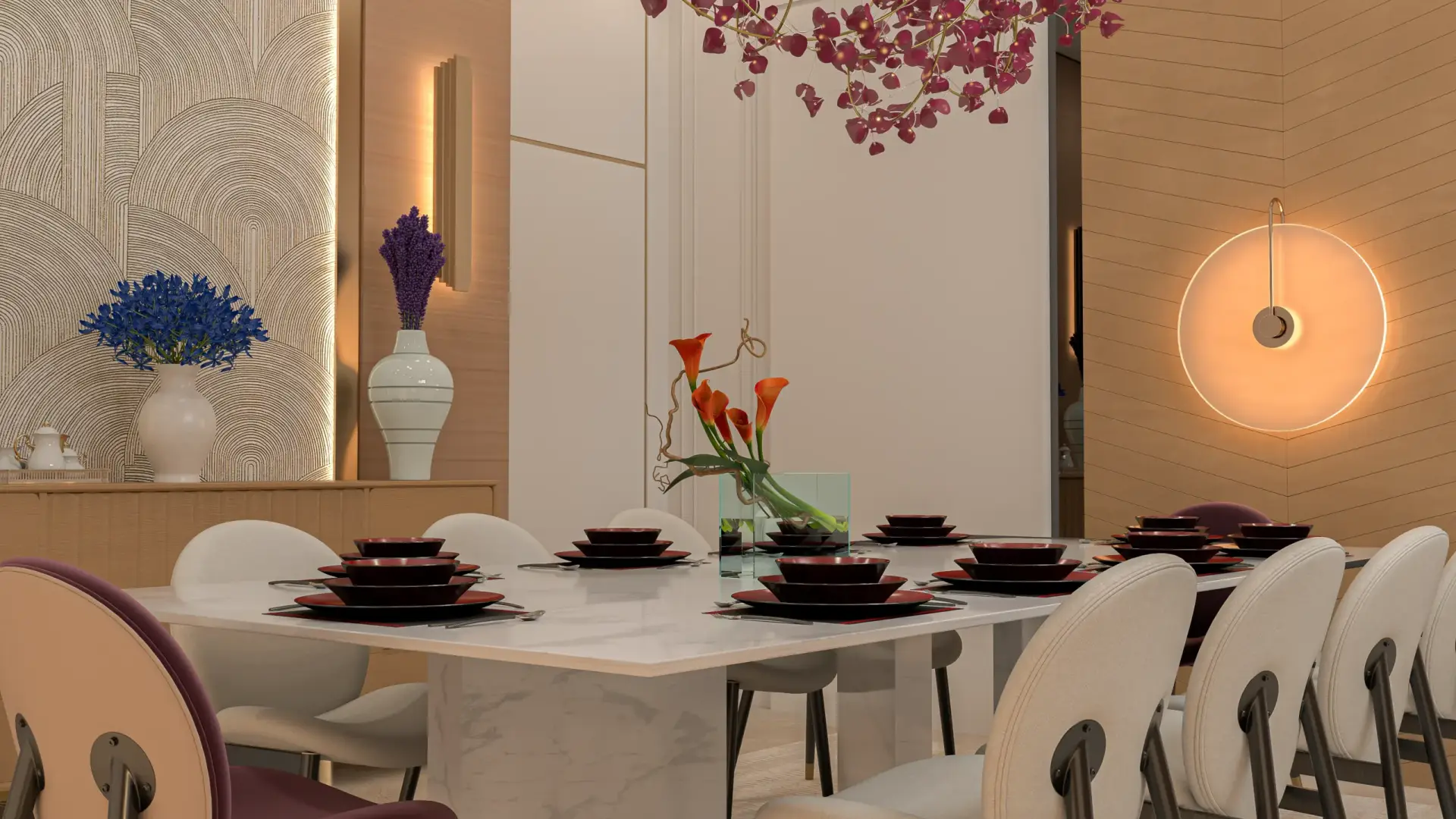 neo classical dinning room